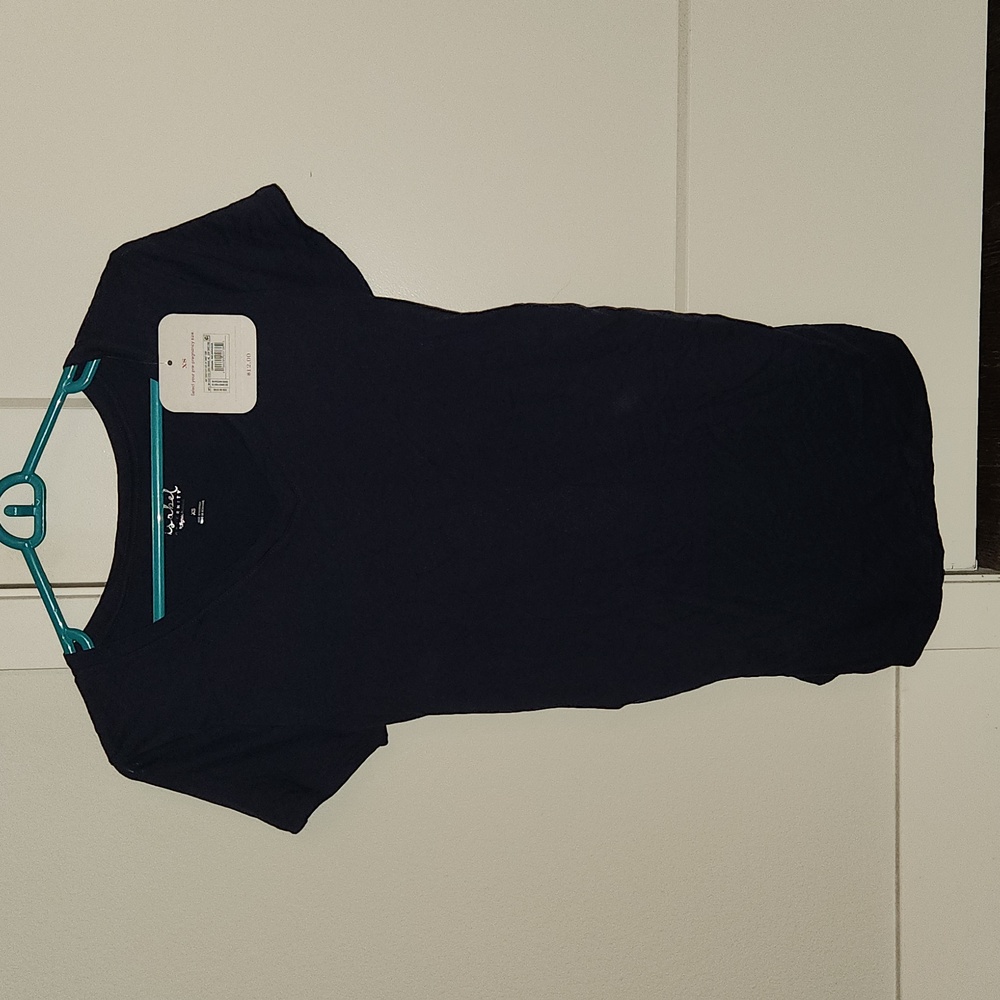 Maternity by Ingrid & Isabel V-Neck T-Shirt Navy Blue